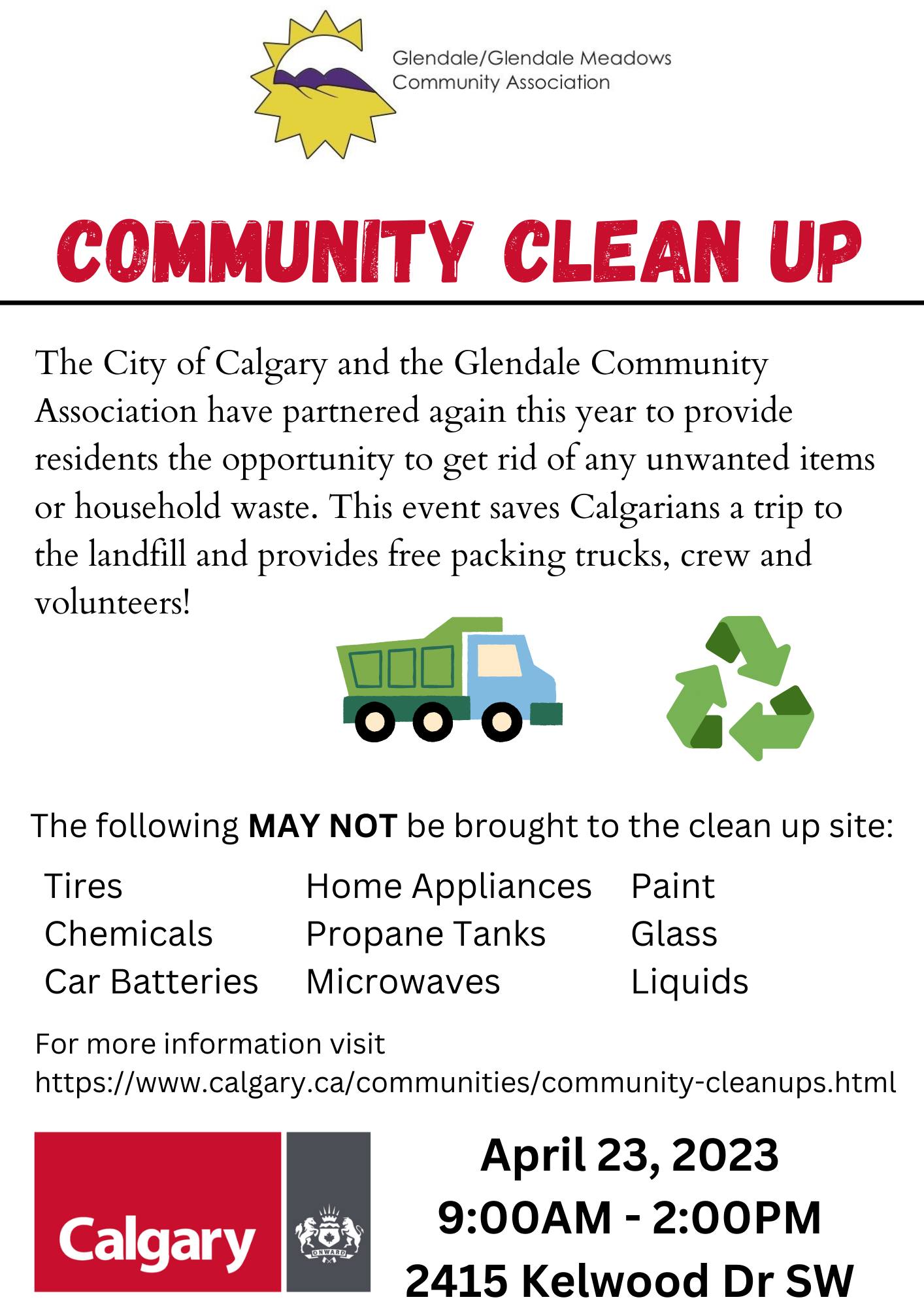 Community Cleanup Day – Glendale/Glendale Meadows Community Association